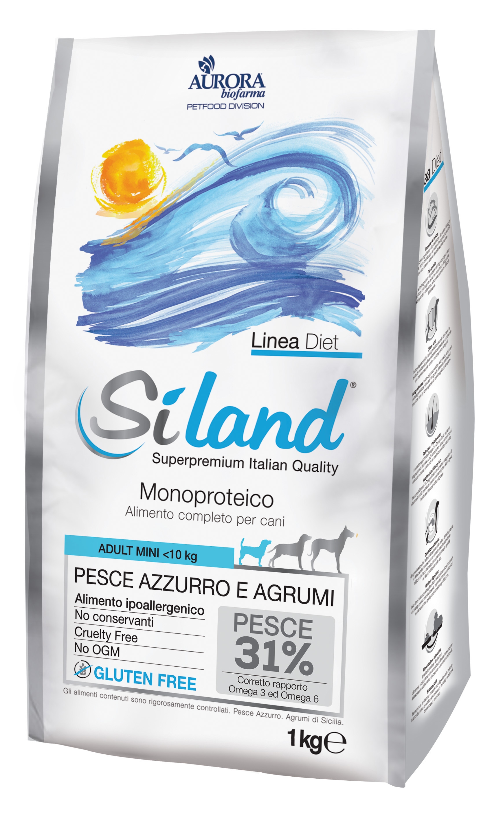 Aurora Petsiland Adult Mini Pesce Azzurro E Agrumi Alimento Dietetic